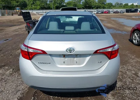 2014 Toyota Corolla Le z USA, uszkodzony, nr VIN 2T1BURHE5EC091717